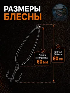 Блесна Toughlon колебалка на щуку и судака