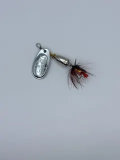 Блесна вертушка blue fox №3 silver с мушкой на щуку, судака, окуня